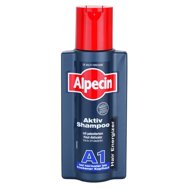 شامپو آلپسین Alpecin اکتیو A 1 برای موهای معمولی و خشک حجم 250 میلی