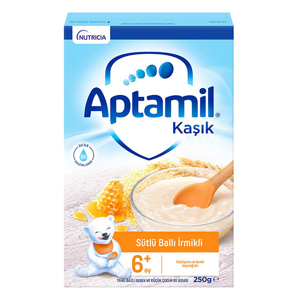 سرلاک آپتامیل Aptamil شیر و عسل بالای 6 ماه حجم 250 گرم