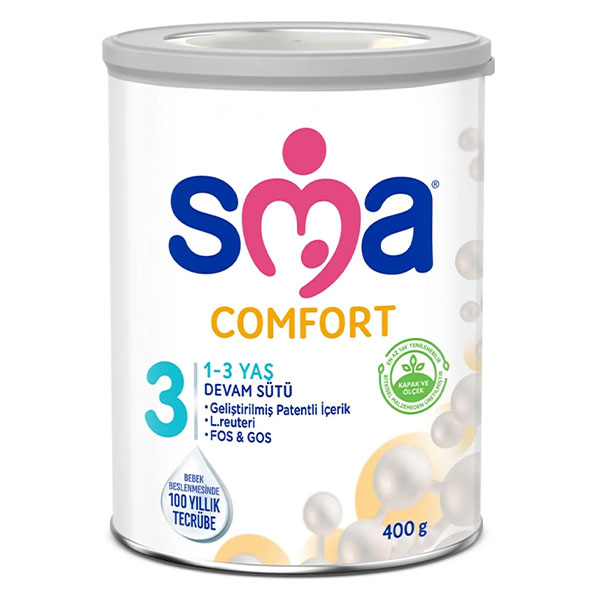 شیر خشک اس ام ا SMA کامفورت شماره 3 حجم 400 گرم