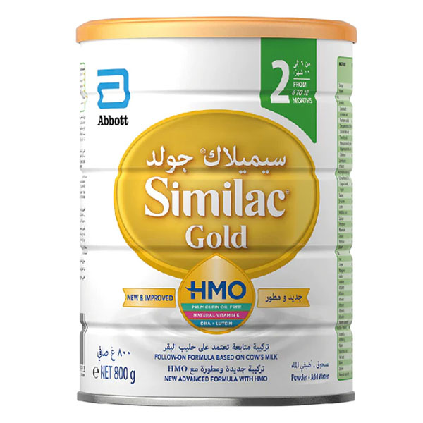 شیر خشک سیمیلاک گلد Similac Gold شماره 2 حجم 800 گرم