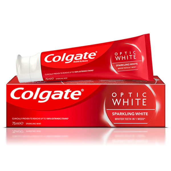 خمیر دندان سفید کننده کلگیت اوپتیک وایت حجم 50 میلی